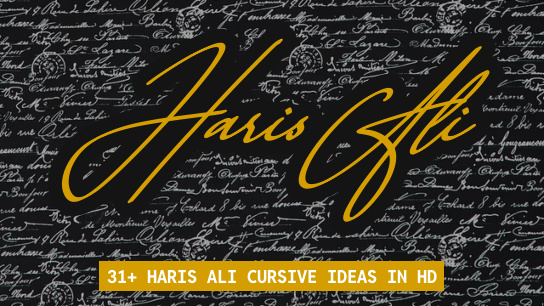 Haris Ali name signatures
